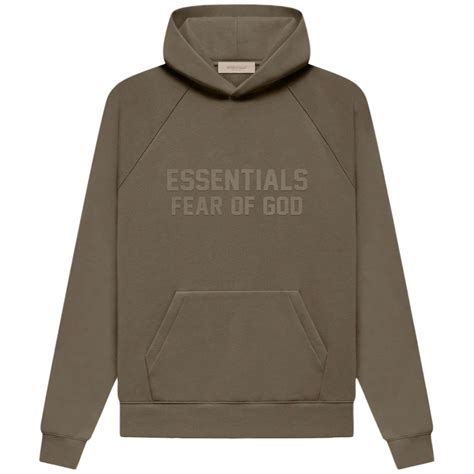 fear of god essentials wood hoodie|fear of god pullover hoodie.